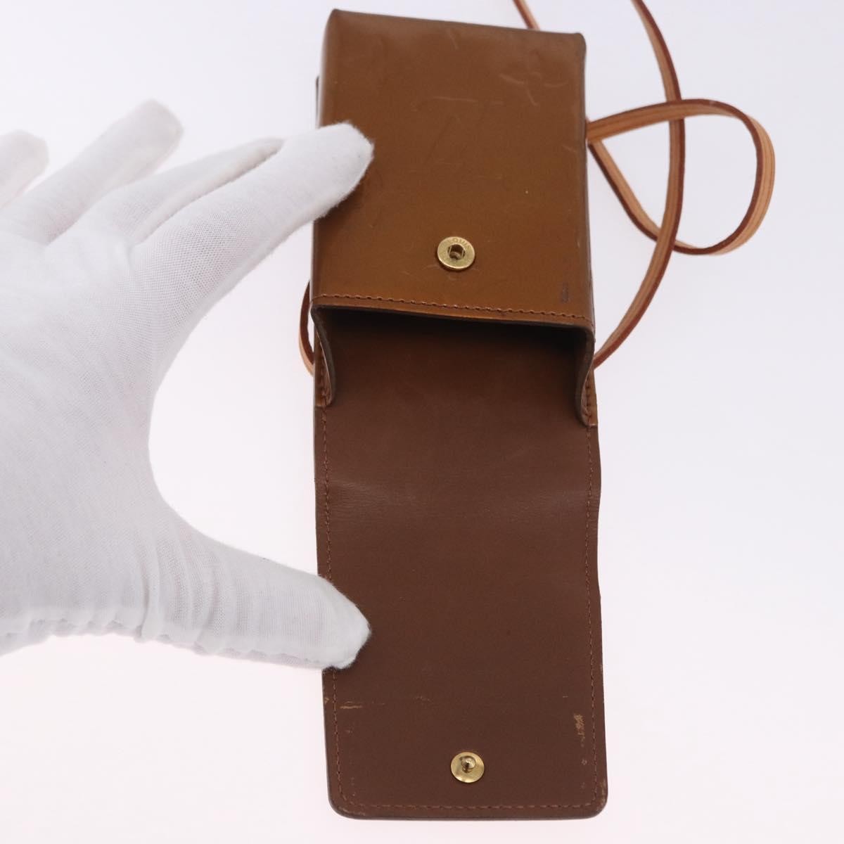 Louis Vuitton Walker Monogram Vernis Brown Patent_Leather Wallets Accessory (Pre-Owned)
