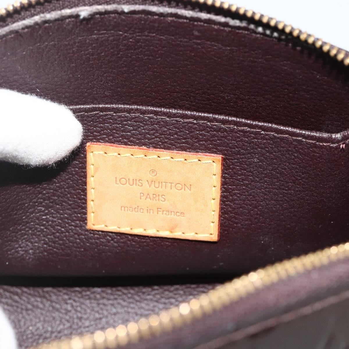 Louis Vuitton Cosmetic Monogram Vernis Burgundy Patent_Leather Toiletry Case Accessory (Pre-Owned)