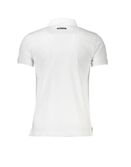 Cavalli Class Men's Graphic White Polo