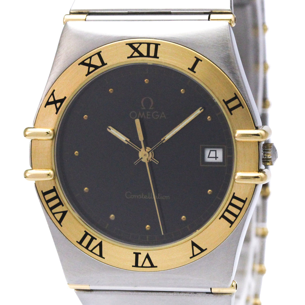 Omega Constellation Quartz Stainless Steel And Yellow Gold Watch (Pre-Owned)