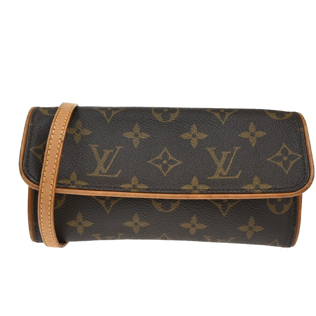 Louis Vuitton Twin Monogram Canvas Brown Canvas Clutche & Pouche Bag (Pre-Owned)