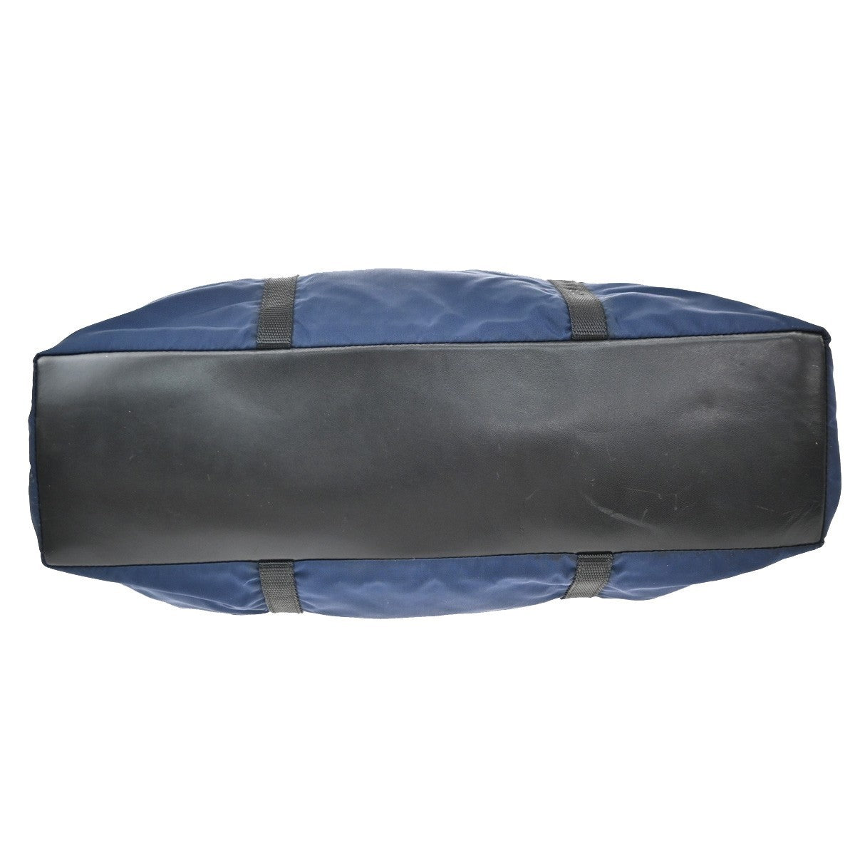 Prada Shoulder Canvas And Leather Blue Nylon Shoulder Bag Bag (Pre-Owned)