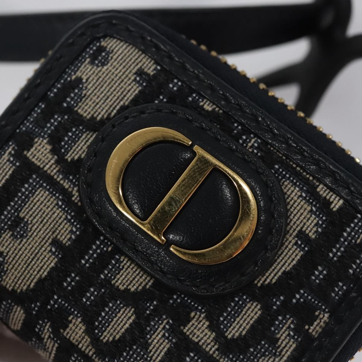 Christian Dior Trotter French Diorissimo Canvas Navy Canvas Wallets Accessory (Pre-Owned)
