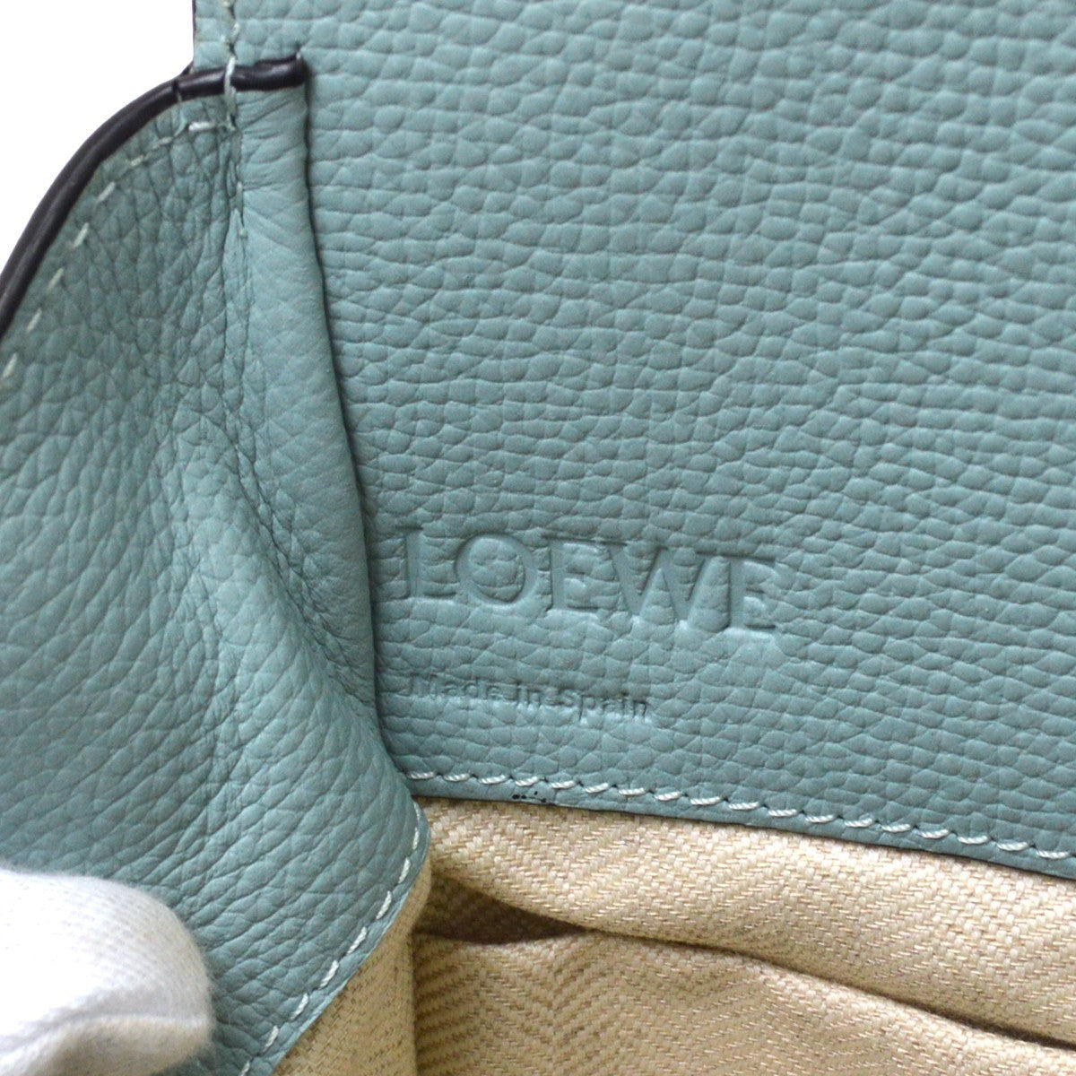 Loewe Hammock Leather Blue Leather Handbag (Pre-Owned)