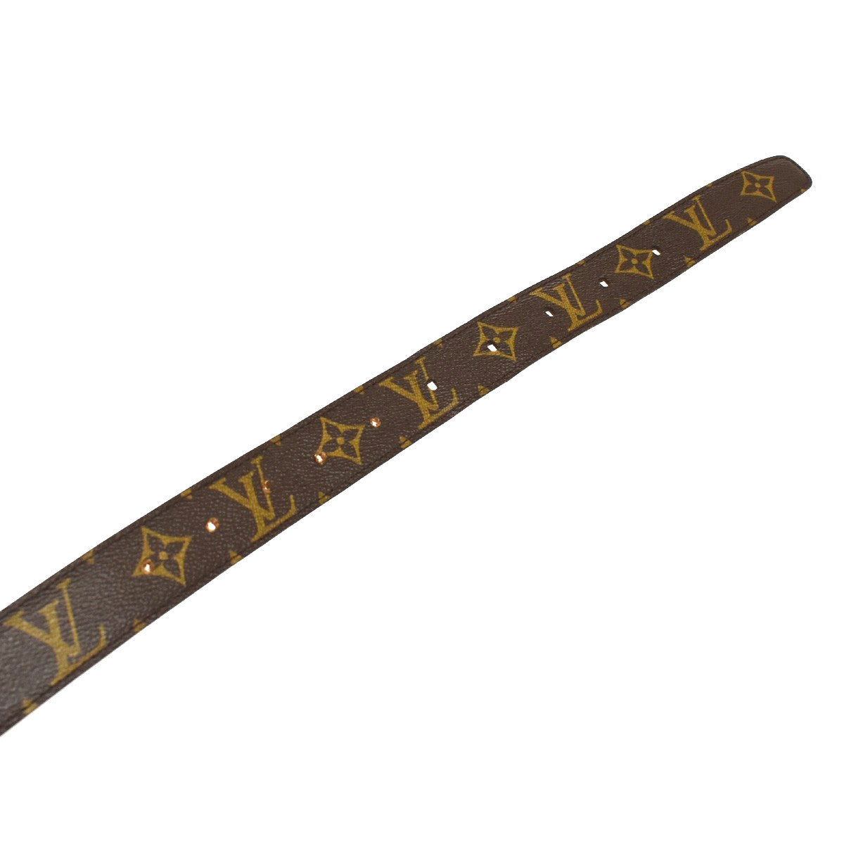 Louis Vuitton Ellipse Belt Monogram Canvas Brown Canvas Belts Accessory (Pre-Owned)