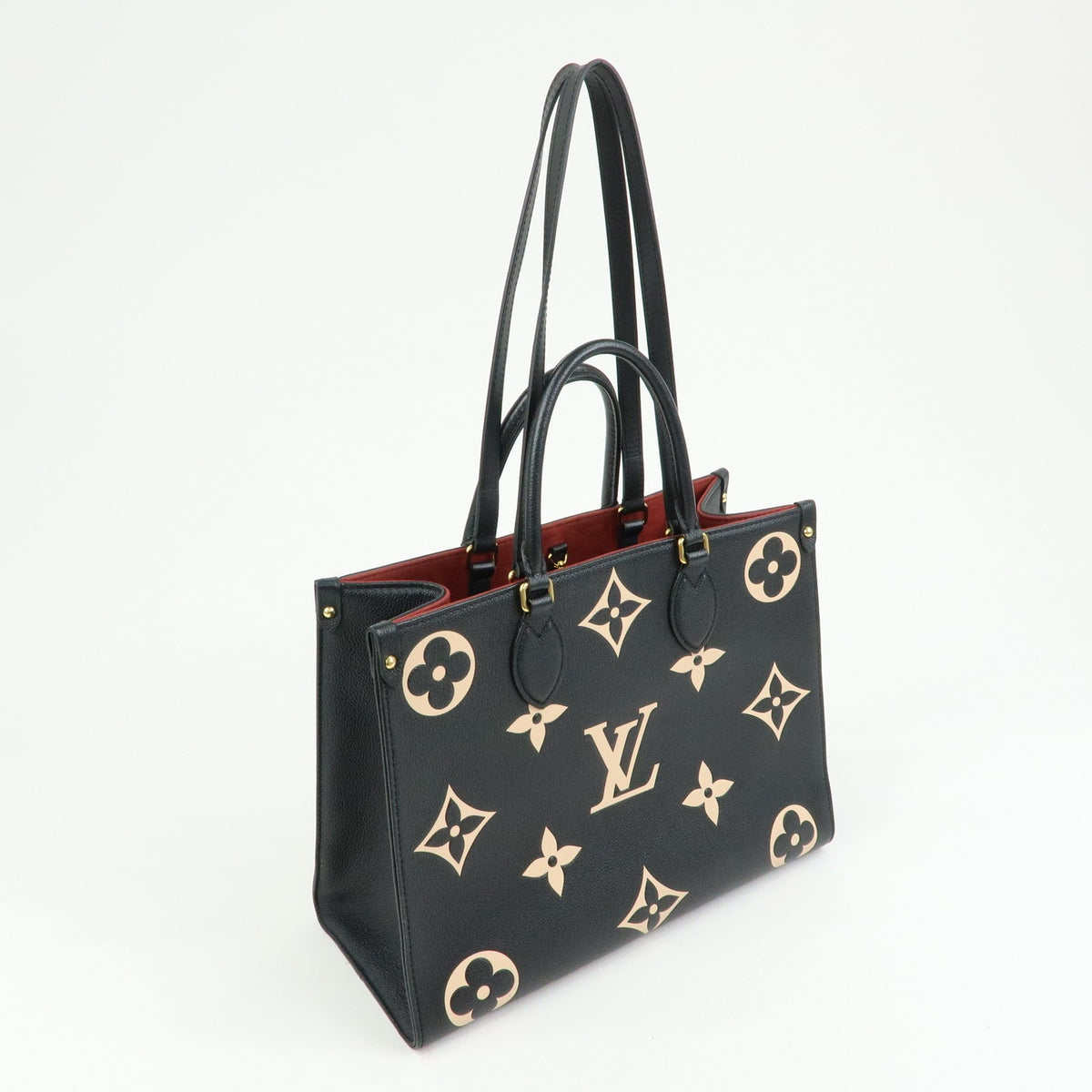 Louis Vuitton Onthego Bicolor Monogram Empreinte Giant Black Leather Tote Bag Bag (Pre-Owned)