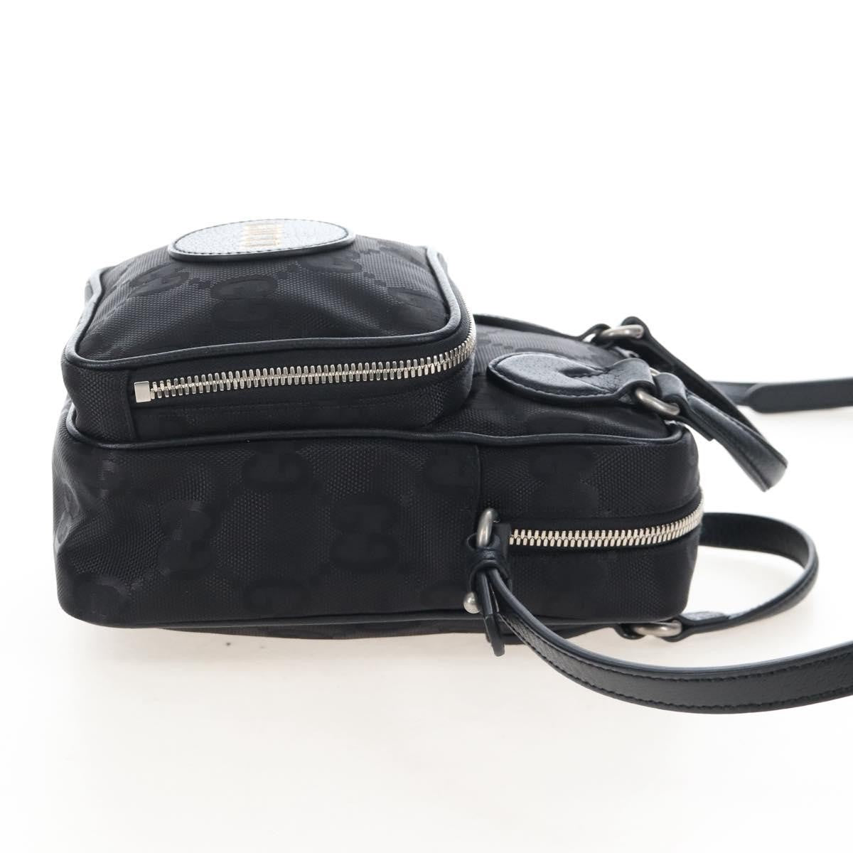 Gucci Off The Grid Messenger Gg Econyl Black Canvas Handbag (Pre-Owned)