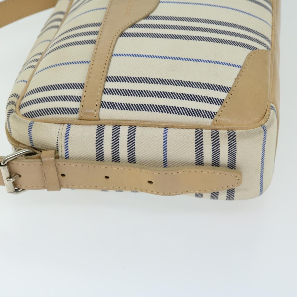 Burberry Nova Check Canvas Beige Canvas Shoulder Bag Bag (Pre-Owned)