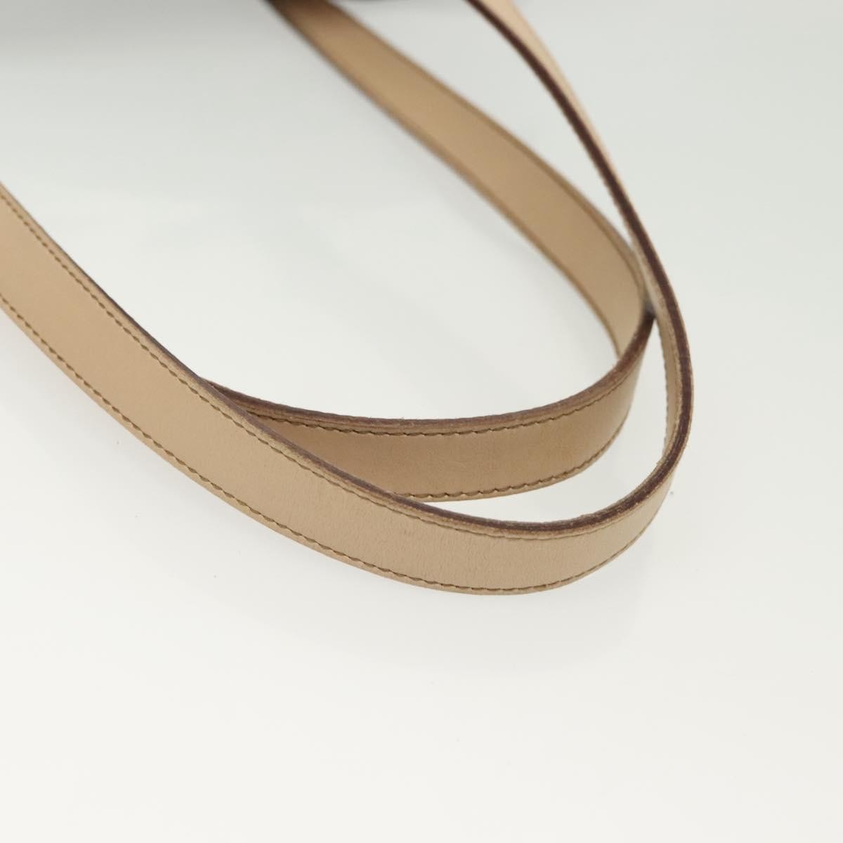 Salvatore Ferragamo Gancini Tote Vinyl Brown Synthetic Tote Bag Bag (Pre-Owned)