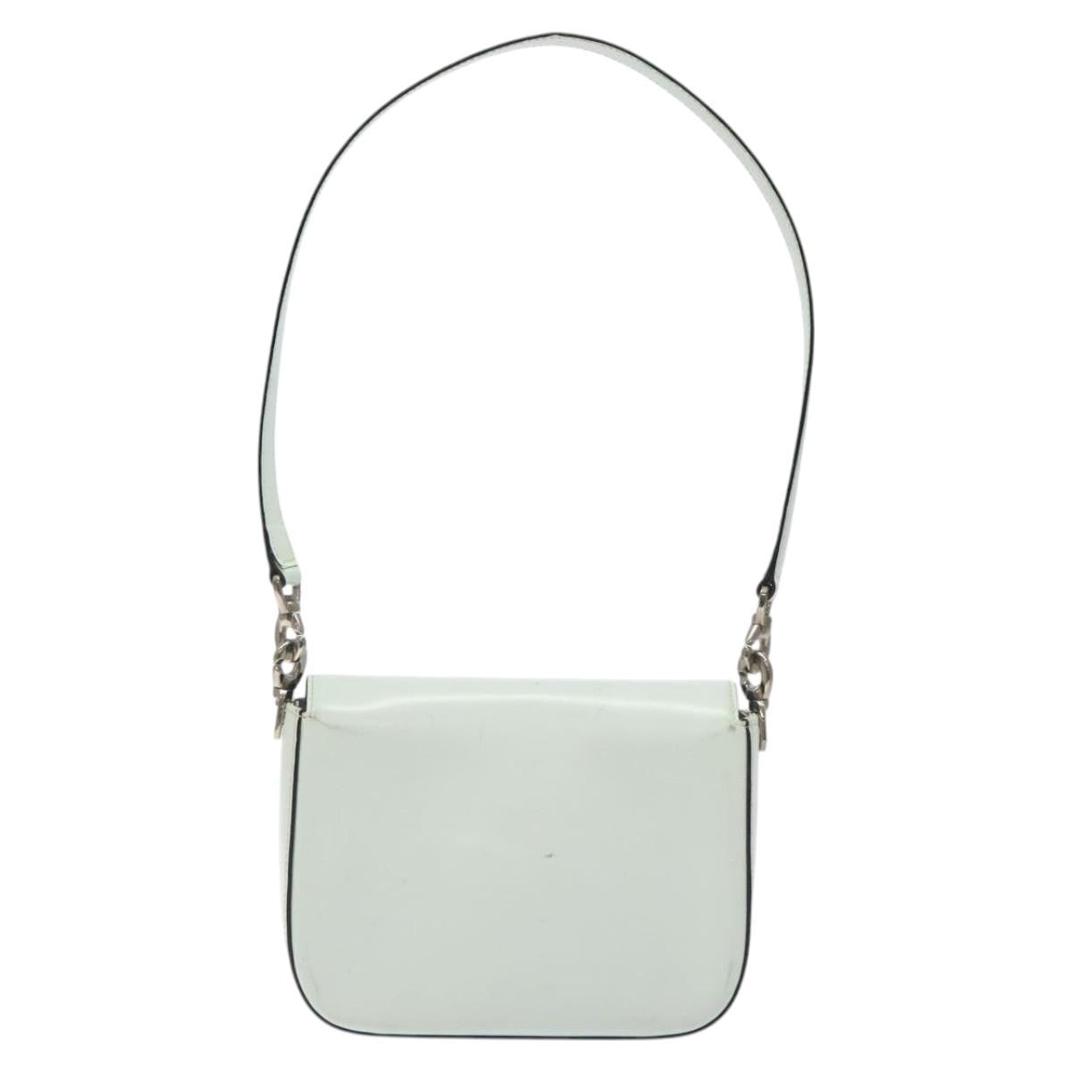 Celine Flap Shoulder Leather Silver Leather Shoulder Bag Bag (Pre-Owned)