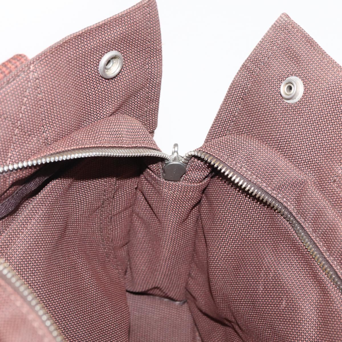 Hermes Fourre-Tout Herline Canvas Brown Canvas Tote Bag Bag (Pre-Owned)