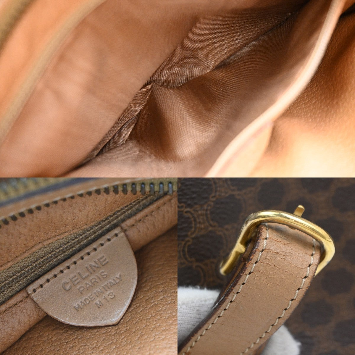 Celine Macadam Leather Brown Pvc Shoulder Bag Bag (Pre-Owned)