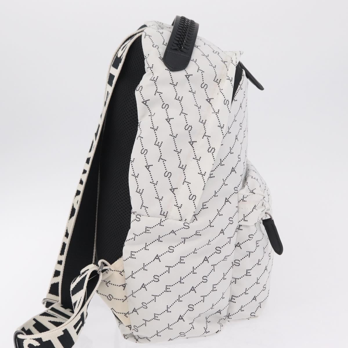 Stella Mccartney Falabella Go Monogram Monogram Canvas White Nylon Backpack Bag (Pre-Owned)