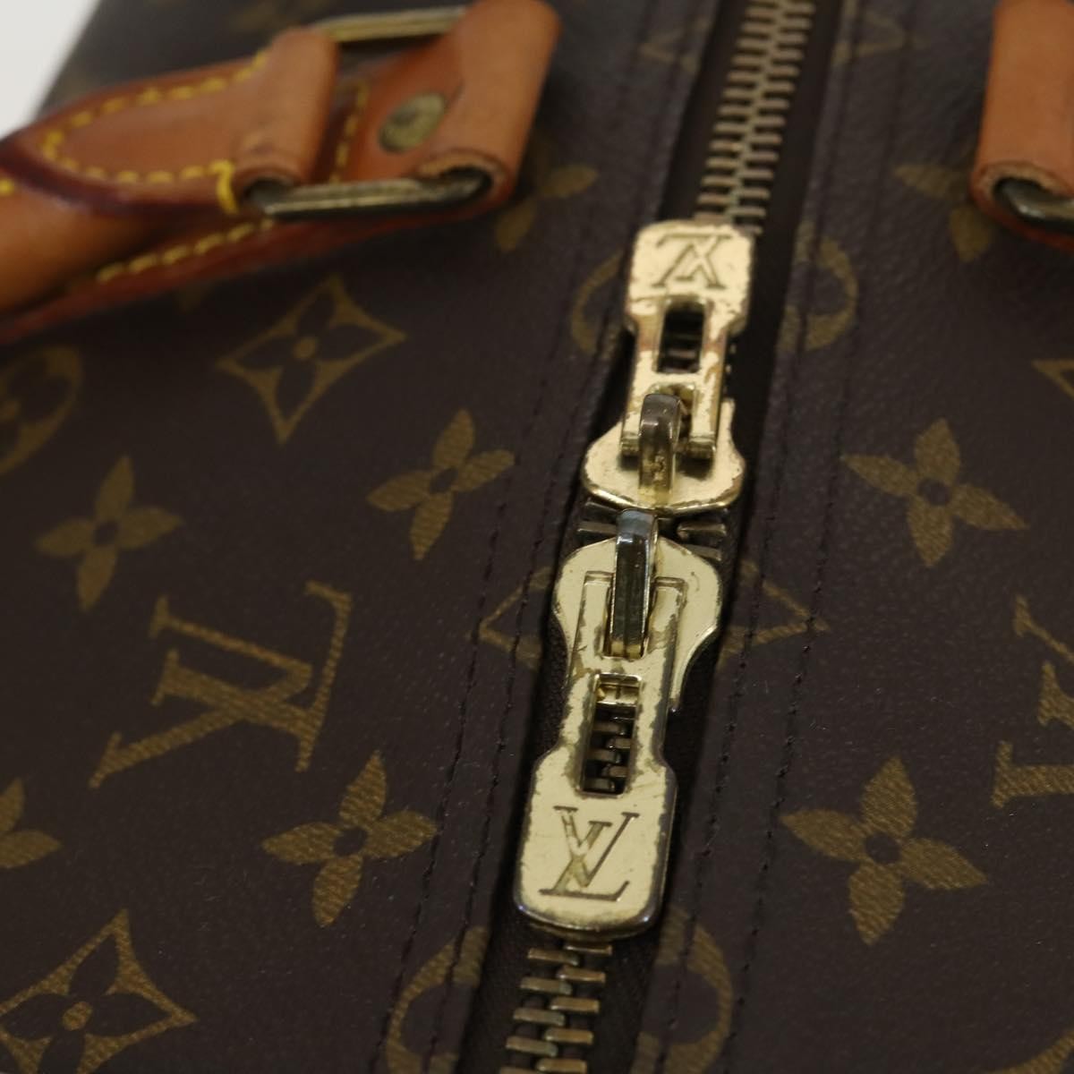 Louis Vuitton Keepall Monogram Canvas Brown Canvas Travel Bag Bag (Pre-Owned)