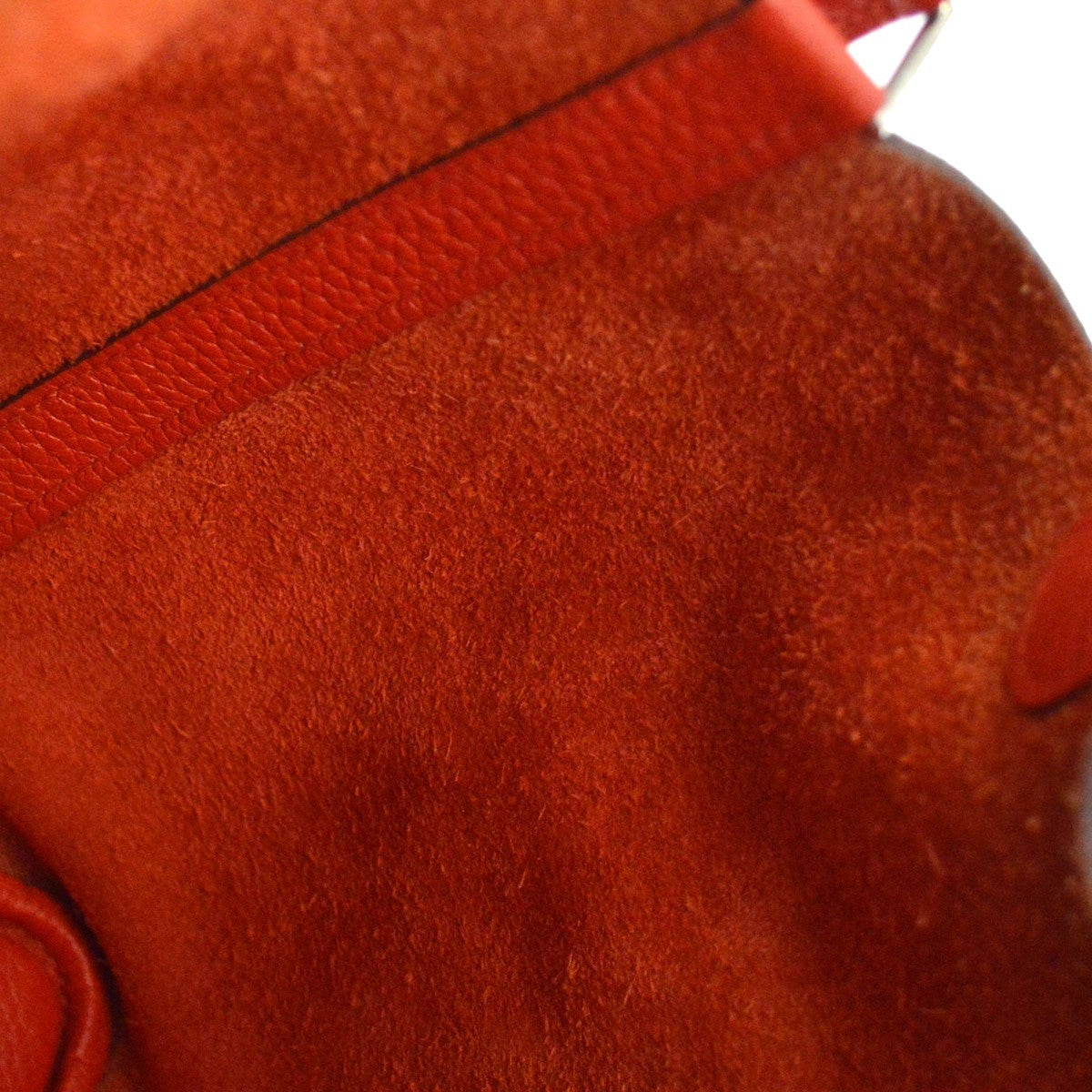 Hermes Picotin Lock Clemence Red Leather Handbag (Pre-Owned)