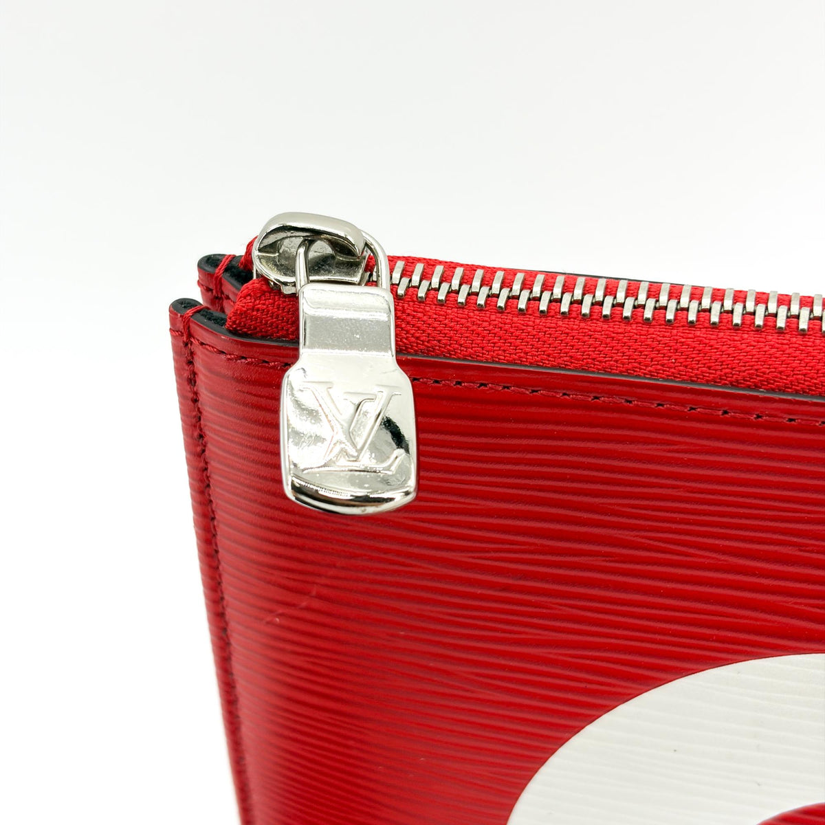 Louis Vuitton Pochette Jour Limited Edition Supreme Epi Leather Red Leather Clutche & Pouche Bag (Pre-Owned)