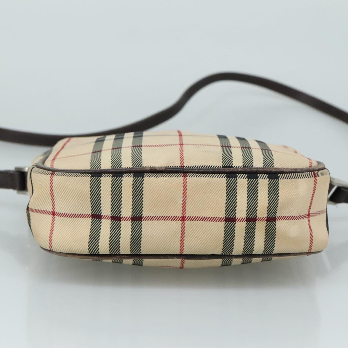 Burberry Nova Check Canvas And Leather Beige Canvas Shoulder Bag Bag (Pre-Owned)