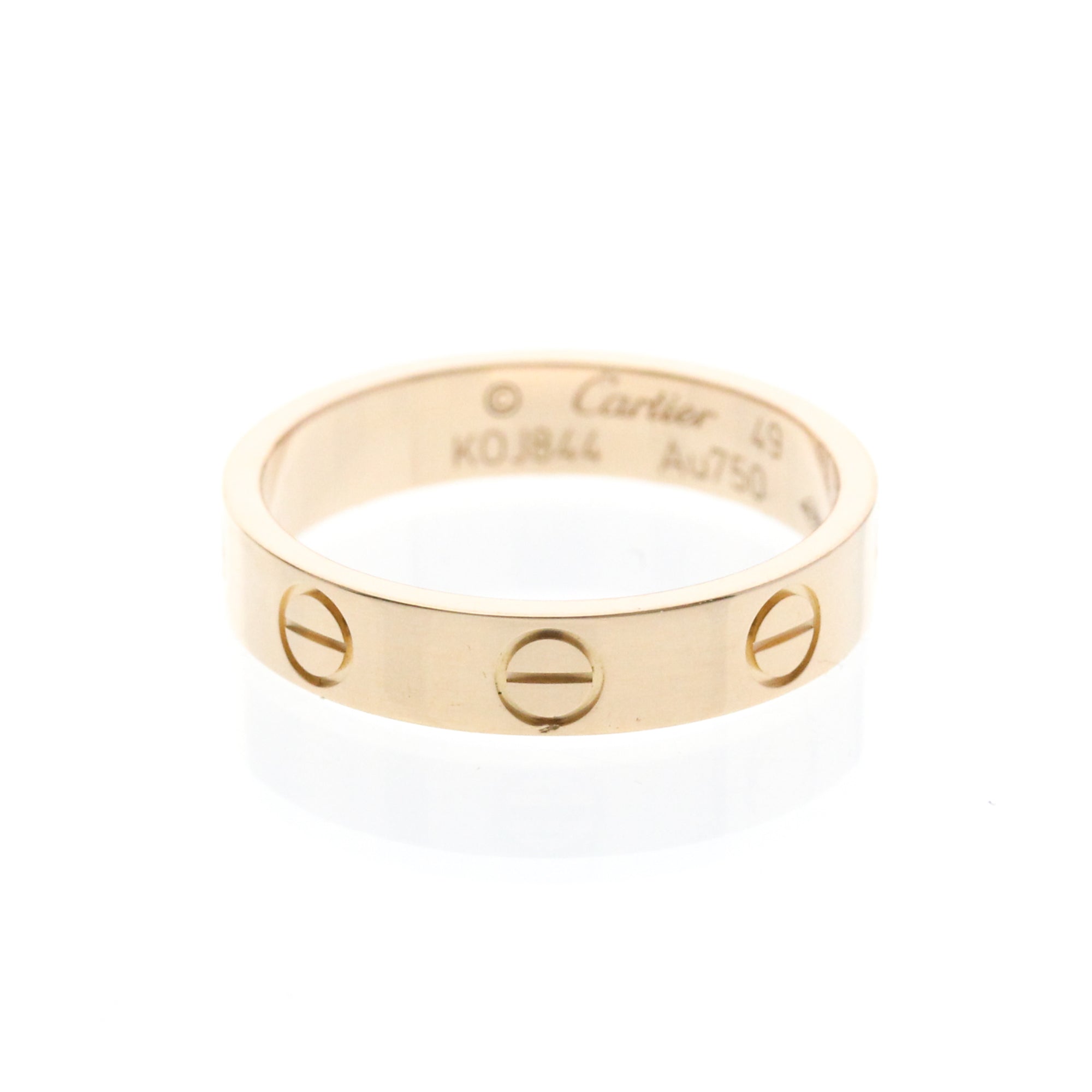 Cartier Love Wedding Band 18K Rose Gold Gold Pink_Gold Ring Jewelry (Pre-Owned)