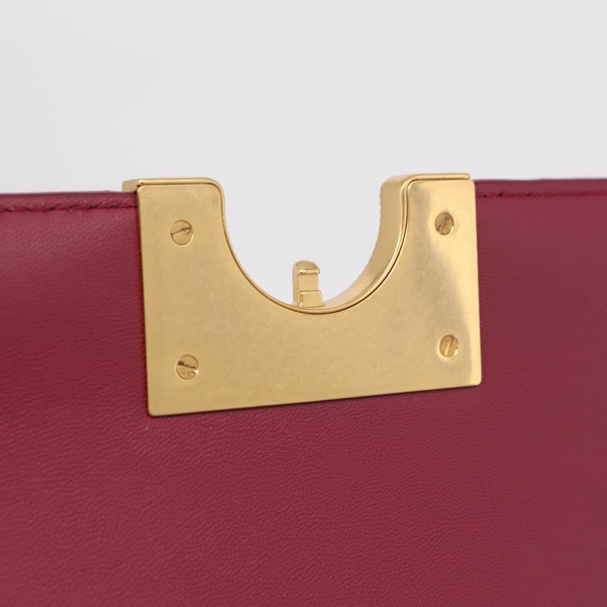 Bottega Veneta Bv Classic Spazzolato Leather Red Leather Handbag (Pre-Owned)
