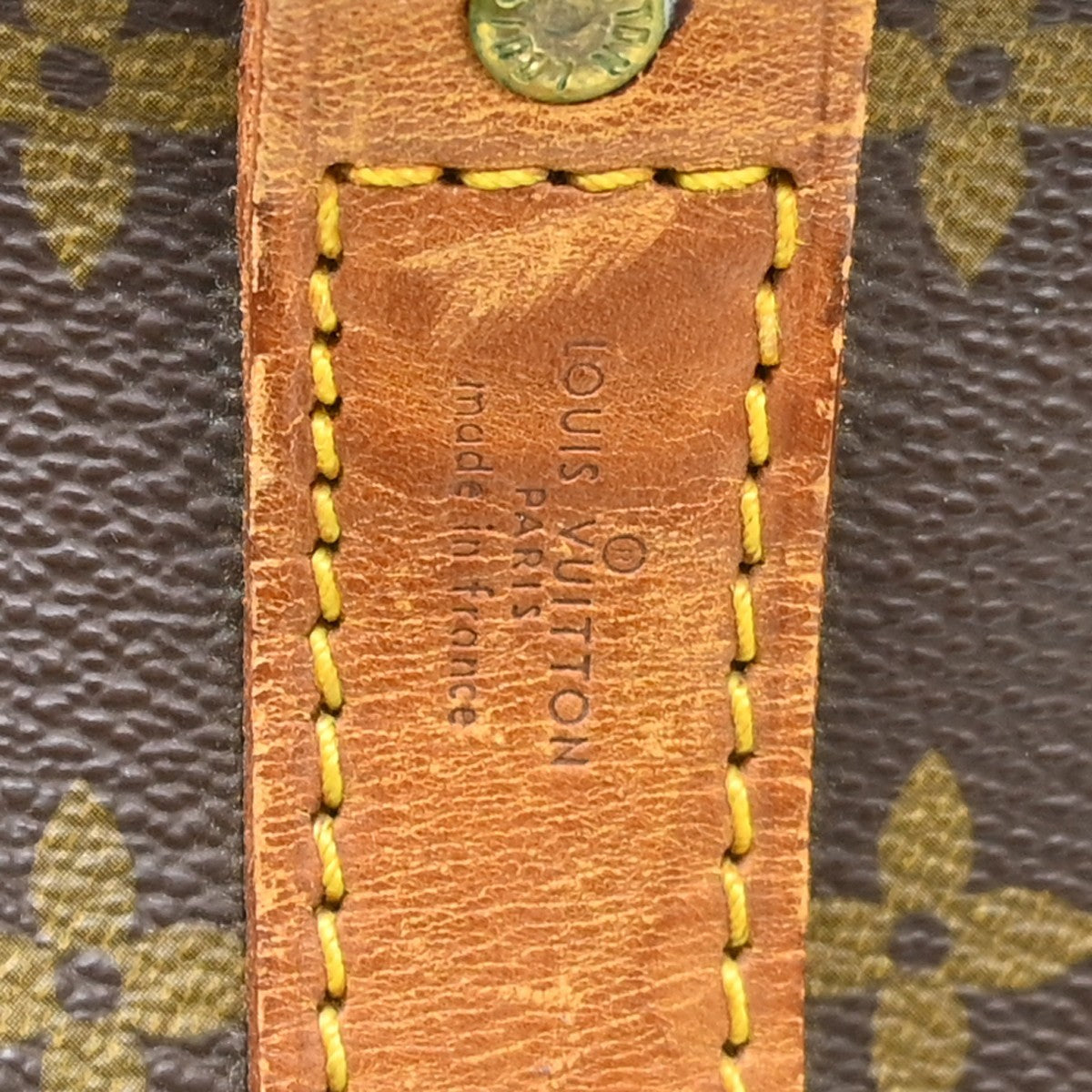 Louis Vuitton Keepall Bandouliere Monogram Canvas Brown Canvas Travel Bag Bag (Pre-Owned)
