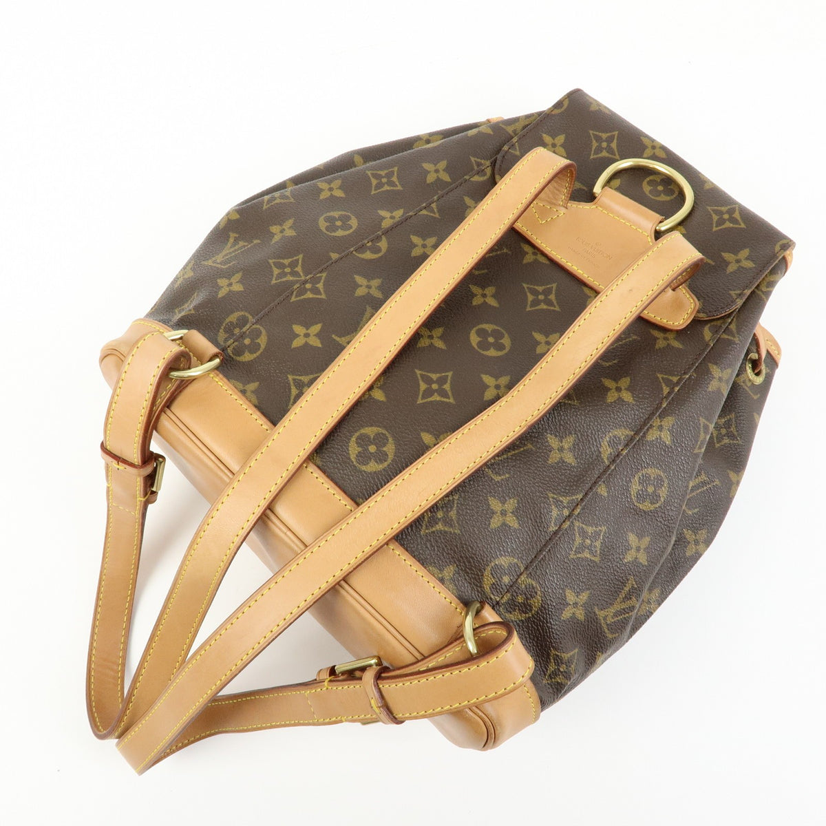 Louis Vuitton Vintage Montsouris Monogram Canvas Brown Canvas Backpack Bag (Pre-Owned)