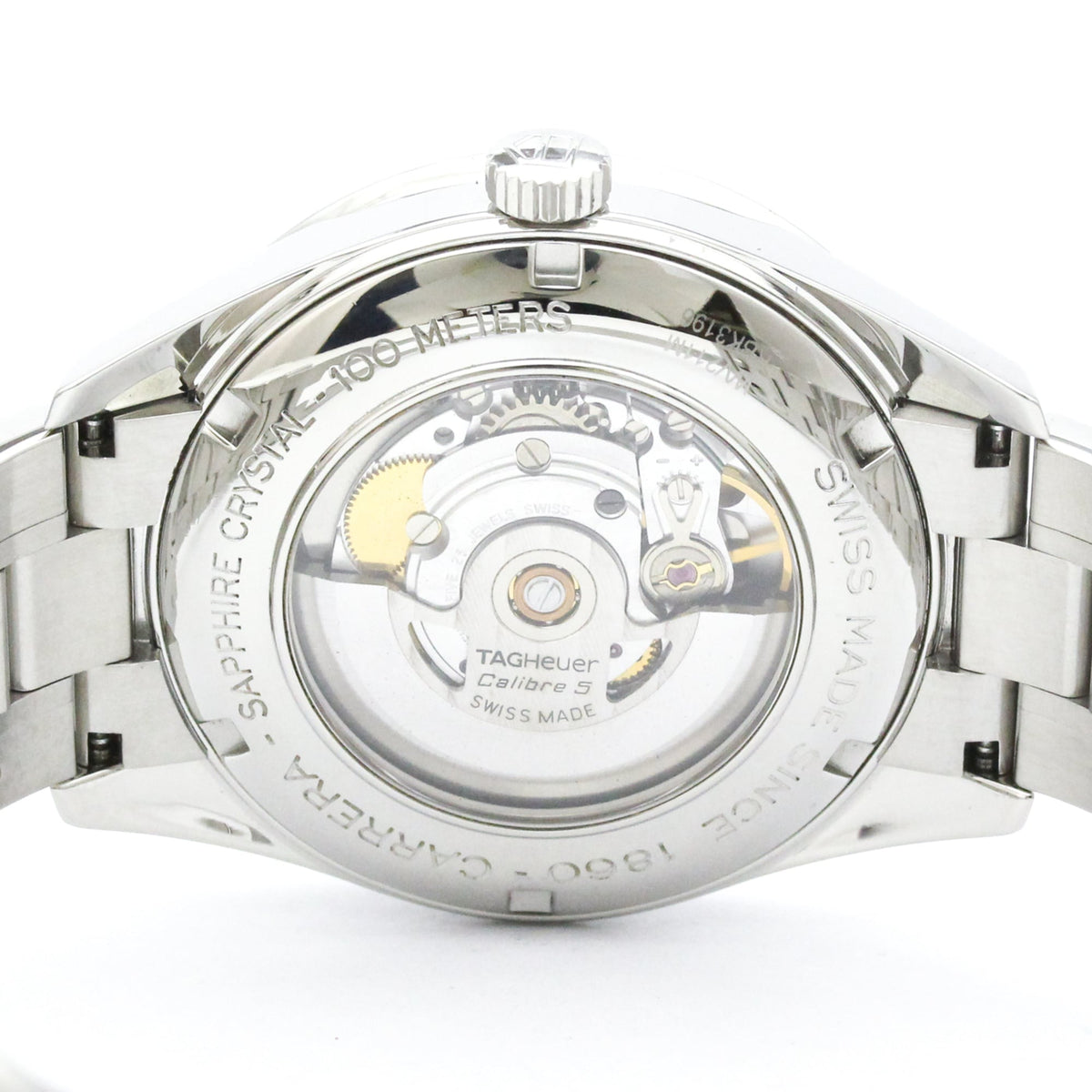 Tag Heuer Carrera Calibre 5 Day-Date Automatic Stainless Steel Watch (Pre-Owned)