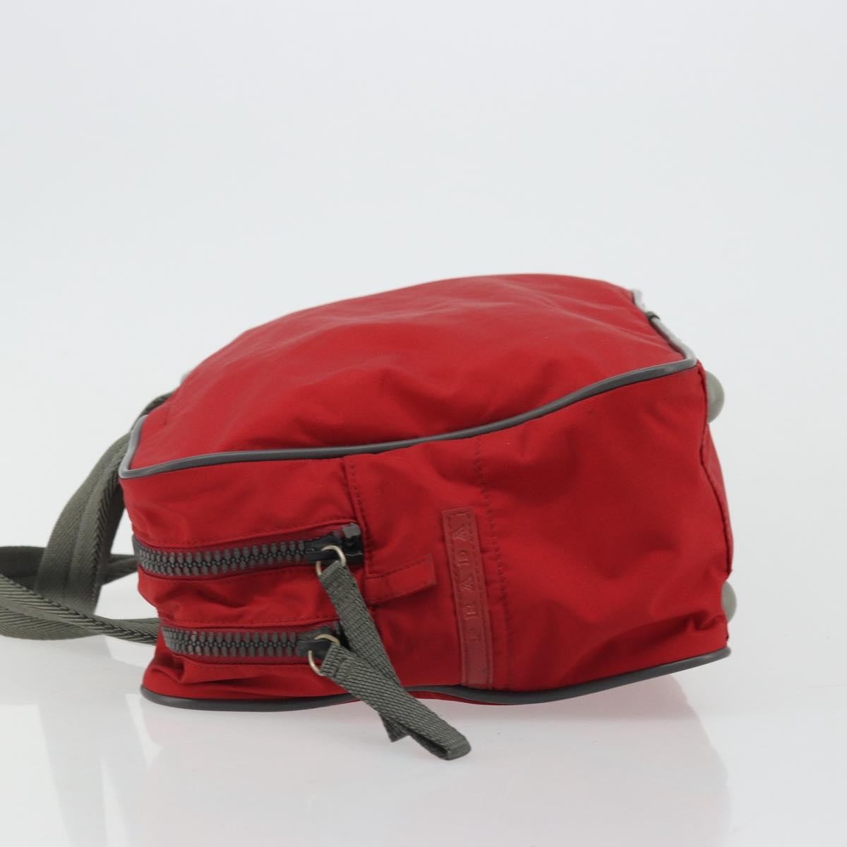 Prada Sport Nylon Red Nylon Tote Bag Bag (Pre-Owned)