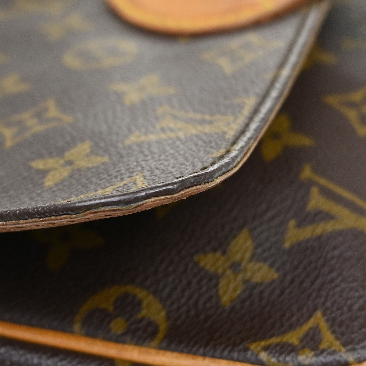 Louis Vuitton Cartouchiere Monogram Canvas Brown Canvas Handbag (Pre-Owned)