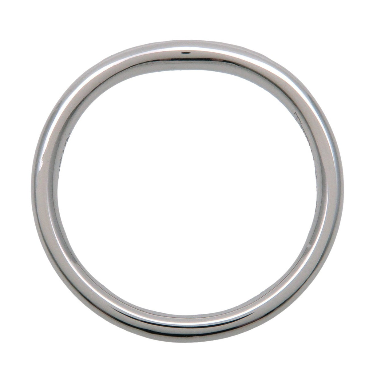 Tiffany & Co. Elsa Peretti Curved Wedding Band Platinum With Diamonds Silver Platinum Ring Jewelry (Pre-Owned)