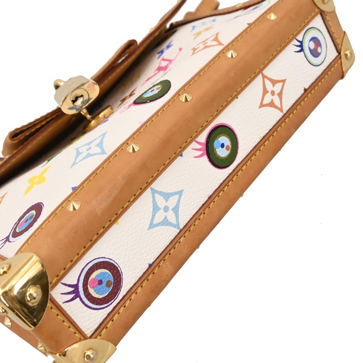 Louis Vuitton Eye Miss You Monogram Multicolor White Canvas Clutche & Pouche Bag (Pre-Owned)