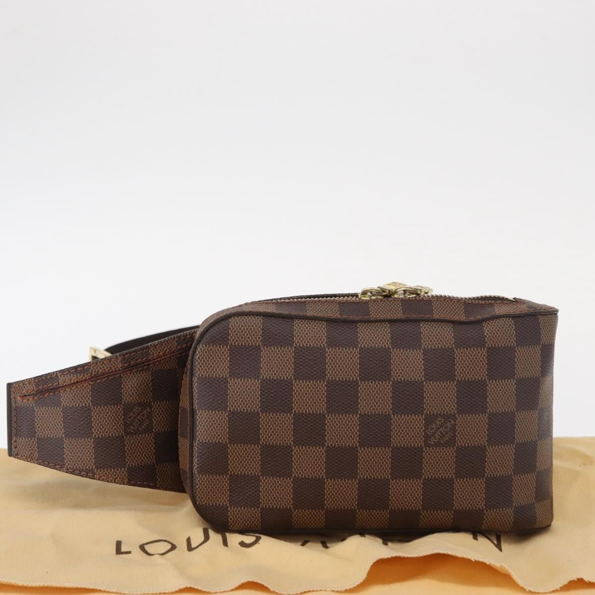 Louis Vuitton Geronimos Waist Damier Ebene Brown Canvas Clutche & Pouche Bag (Pre-Owned)