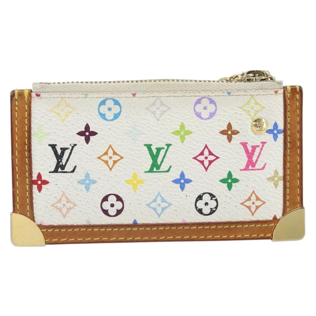 Louis Vuitton Pochette Clés Nm Monogram Multicolor Canvas White Canvas Wallets Accessory (Pre-Owned)