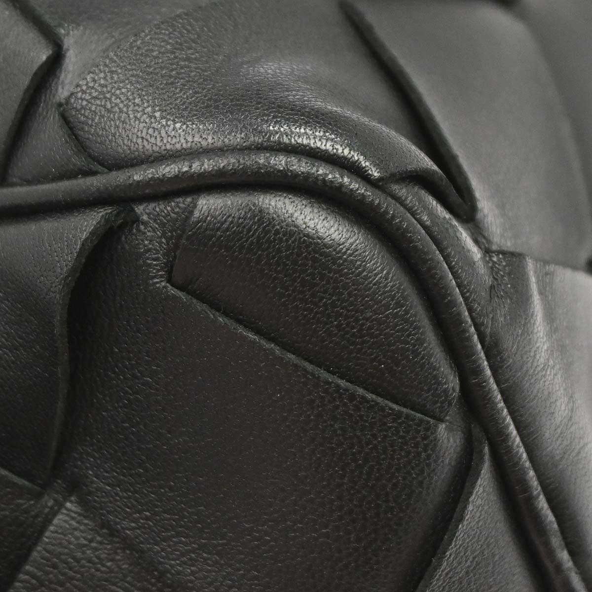 Bottega Veneta Zip Clutch Leather With Intrecciato Snakeskin Detail Black Leather Clutche & Pouche Bag (Pre-Owned)