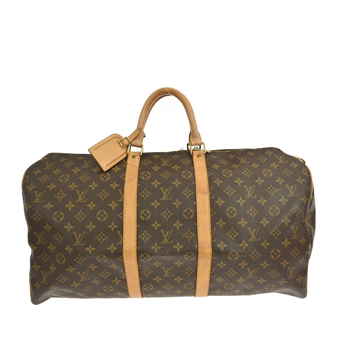 Louis Vuitton Keepall Monogram Canvas Brown Canvas Travel Bag Bag (Pre-Owned)