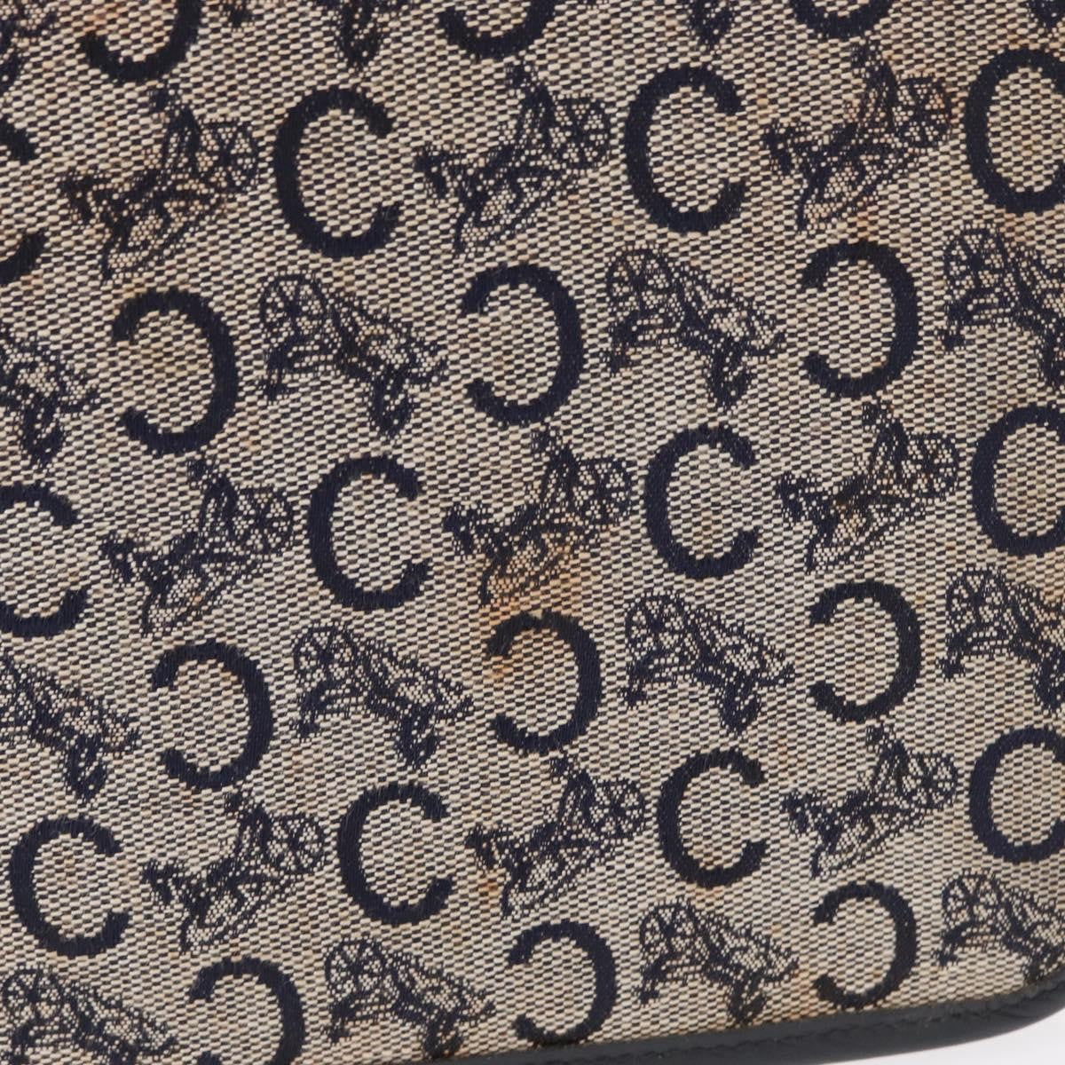 Celine C Sulky Canvas Navy Canvas Shoulder Bag Bag (Pre-Owned)