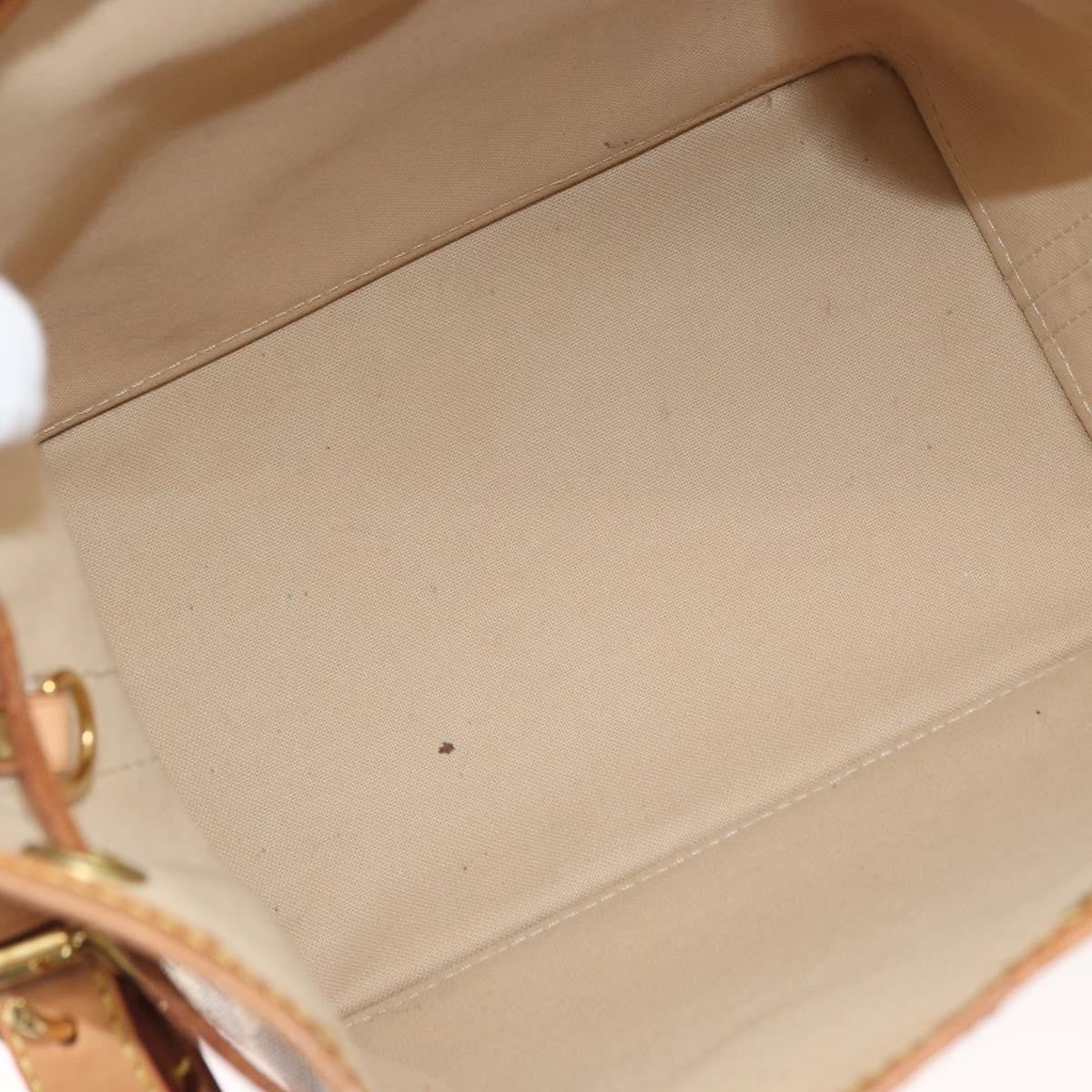 Louis Vuitton Noe Damier Ebene White Canvas Handbag (Pre-Owned)
