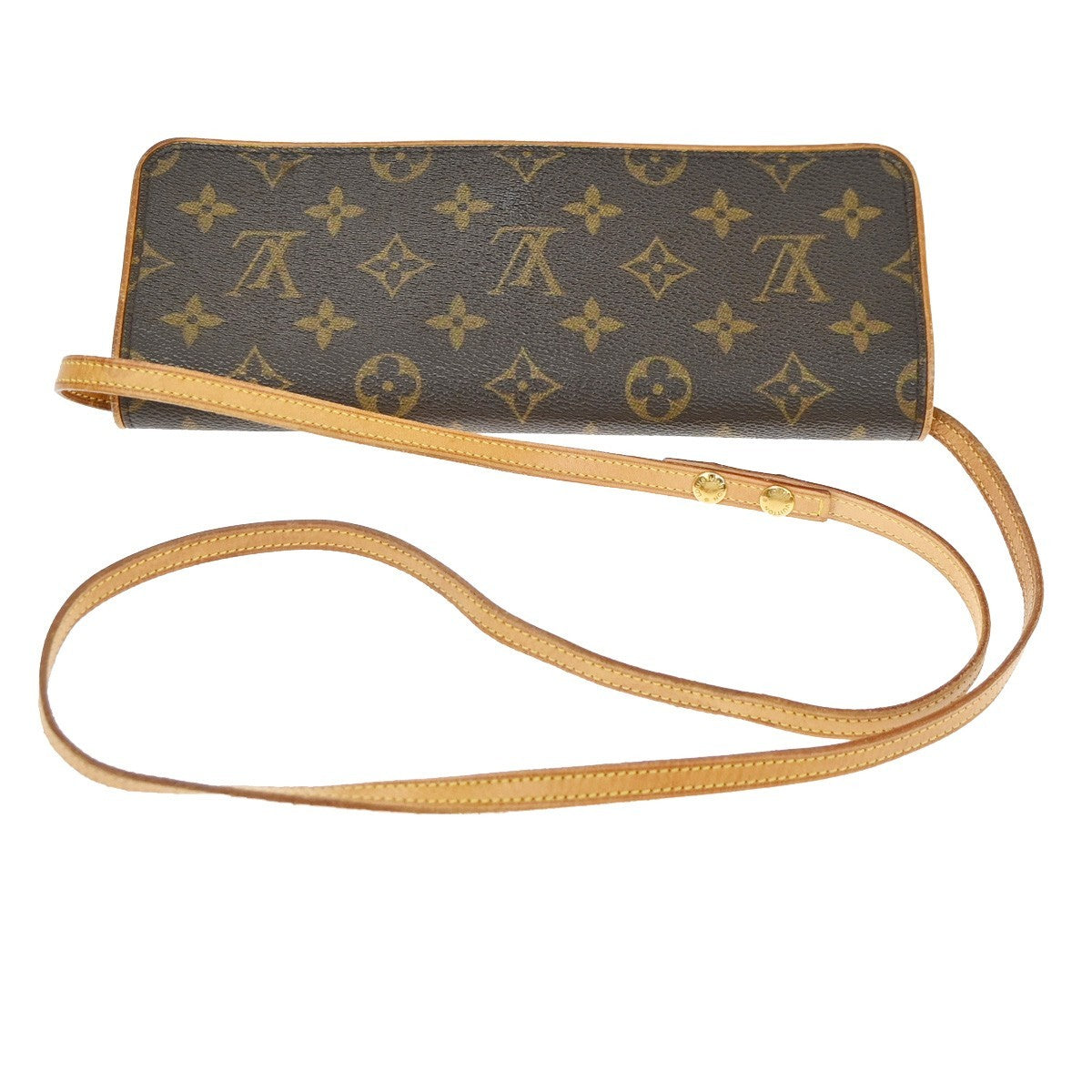 Louis Vuitton Twin Monogram Canvas Brown Canvas Clutche & Pouche Bag (Pre-Owned)