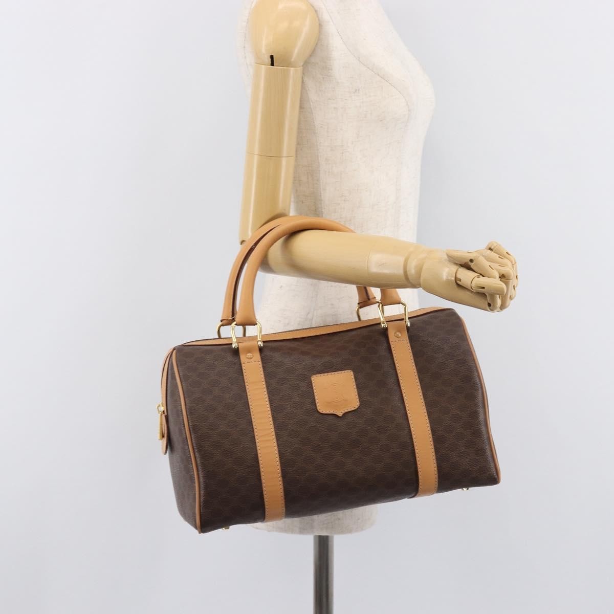 Celine Handbag Canvas Brown Canvas Handbag (Pre-Owned)