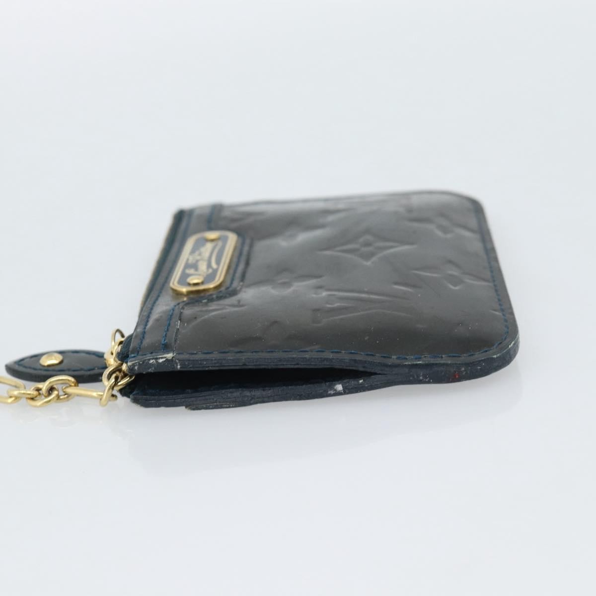 Louis Vuitton Pochette Clés Nm Monogram Vernis Patent Leather Blue Patent_Leather Wallets Accessory (Pre-Owned)