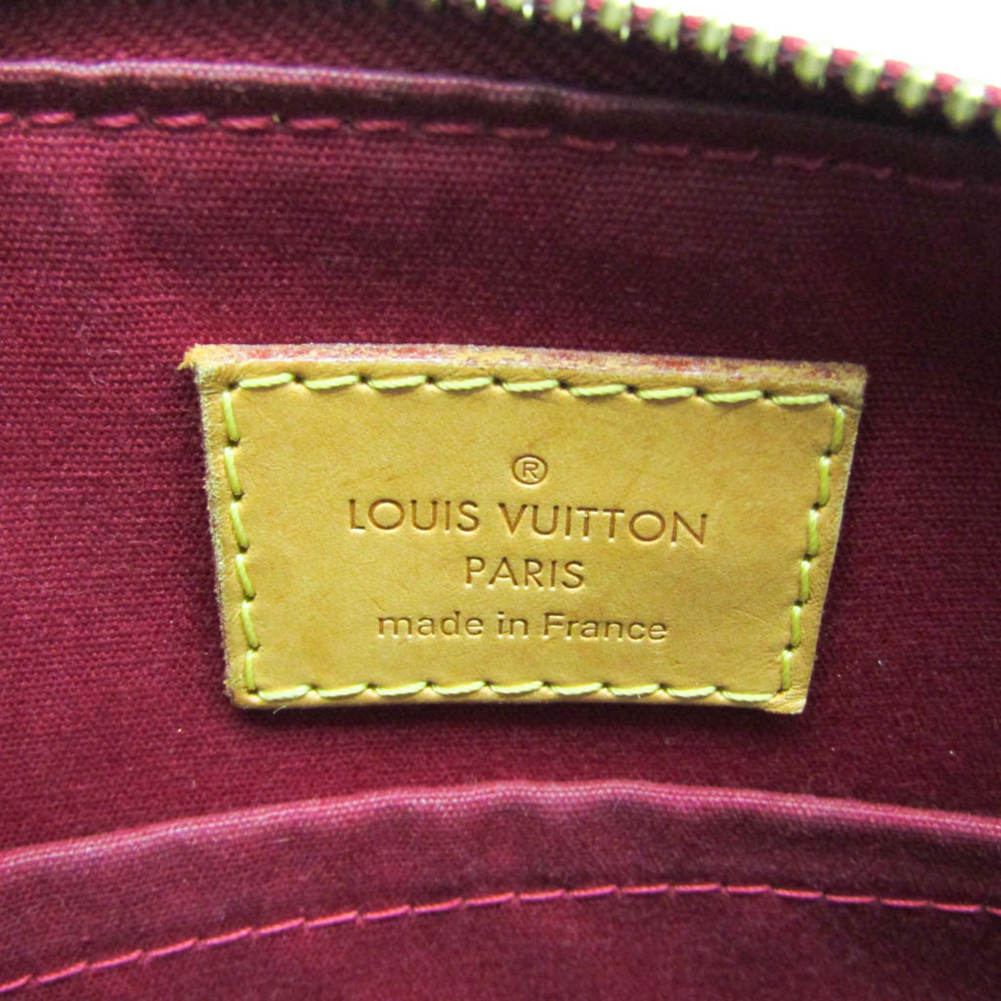 Louis Vuitton Sherwood Monogram Vernis Red Patent_Leather Handbag (Pre-Owned)