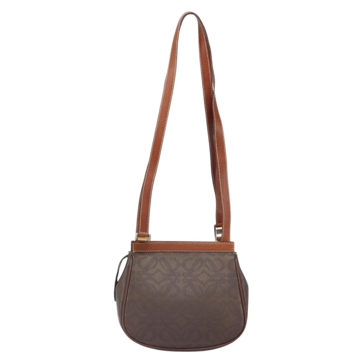 Loewe Anagram Pvc Leather Brown Pvc Shoulder Bag Bag (Pre-Owned)