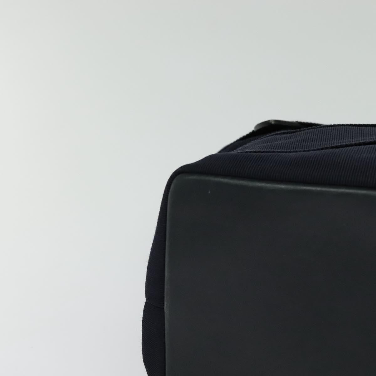 Salvatore Ferragamo Vala Canvas Navy Canvas Shoulder Bag Bag (Pre-Owned)