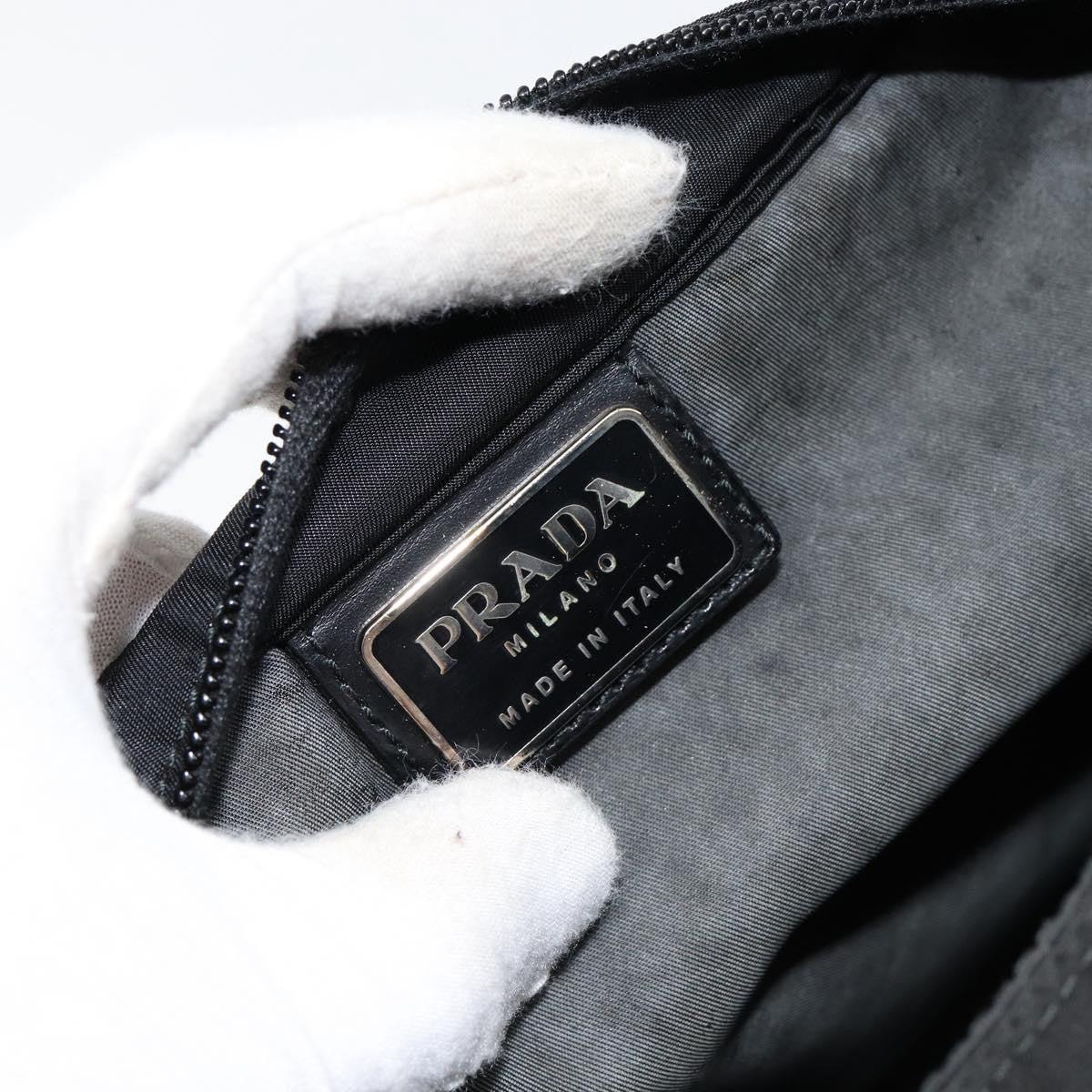 Prada Front Pocket Messenger Tessuto Black Nylon Shoulder Bag Bag (Pre-Owned)