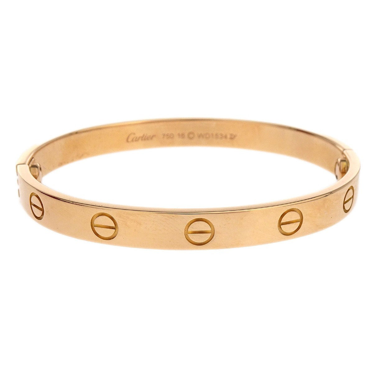 Cartier Love 18K Rose Gold Gold Rose_Gold Bracelet Jewelry (Pre-Owned)