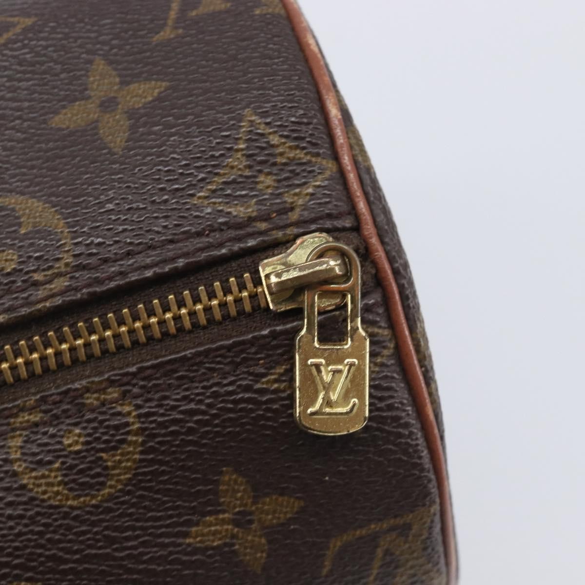 Louis Vuitton Papillon Monogram Canvas Brown Canvas Handbag (Pre-Owned)