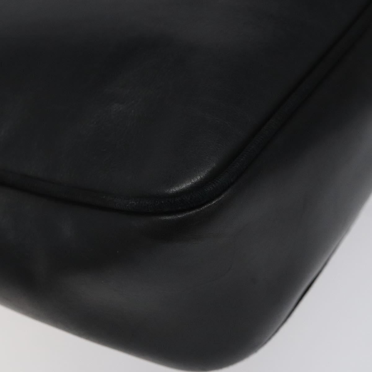 Salvatore Ferragamo Vara Bow Camera Leather Black Leather Shoulder Bag Bag (Pre-Owned)
