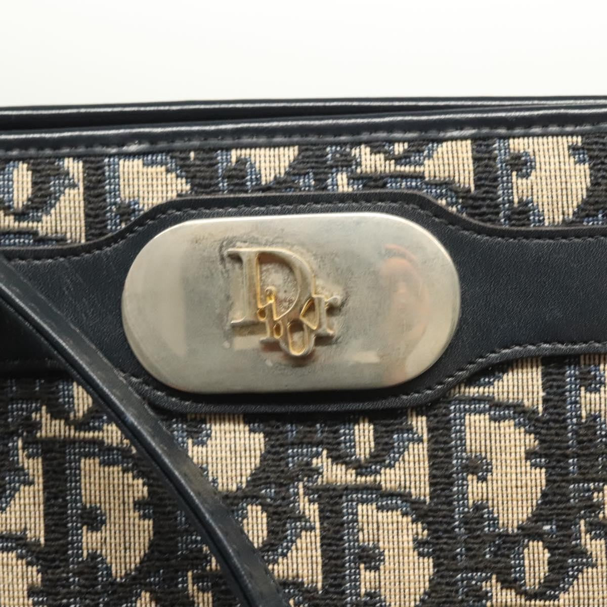 Christian Dior Vintage Trotter Canvas Navy Canvas Shoulder Bag Bag (Pre-Owned)