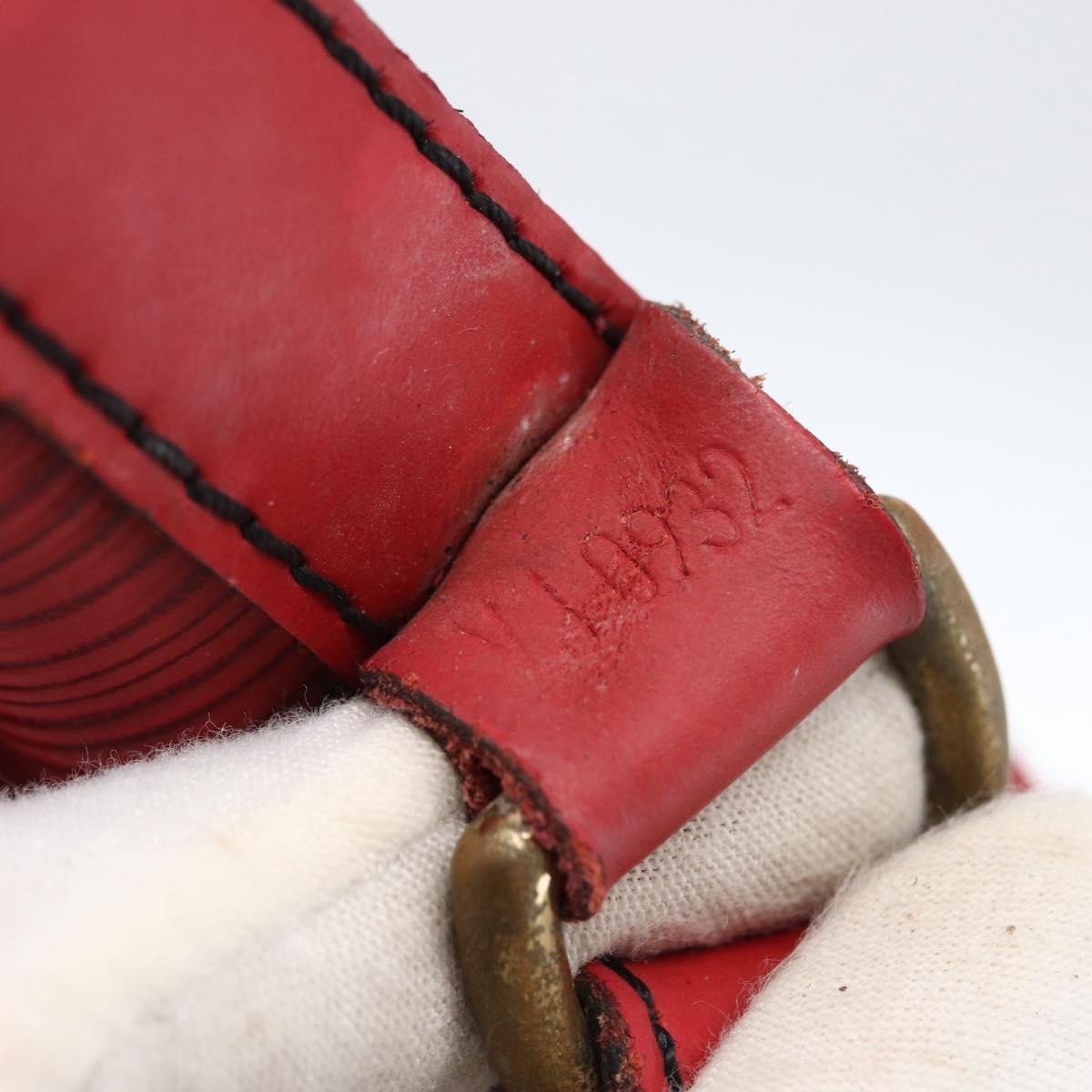 Louis Vuitton Petit Noe Nm Epi Leather Red Leather Shoulder Bag Bag (Pre-Owned)