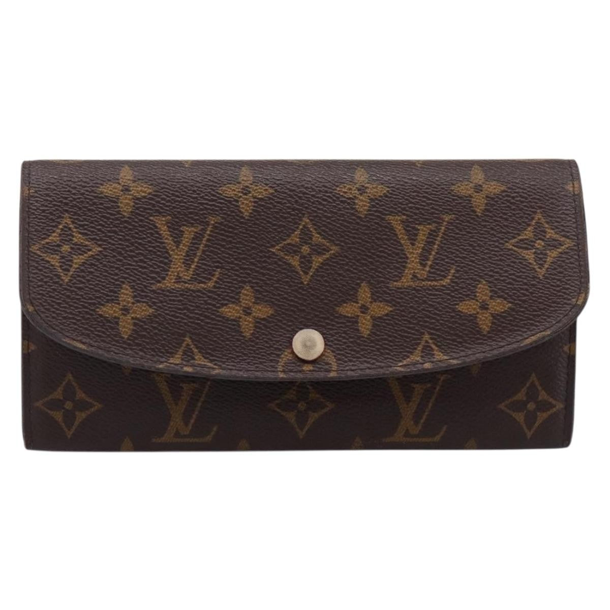 Louis Vuitton Emilie Monogram Canvas Brown Canvas Wallets Accessory (Pre-Owned)
