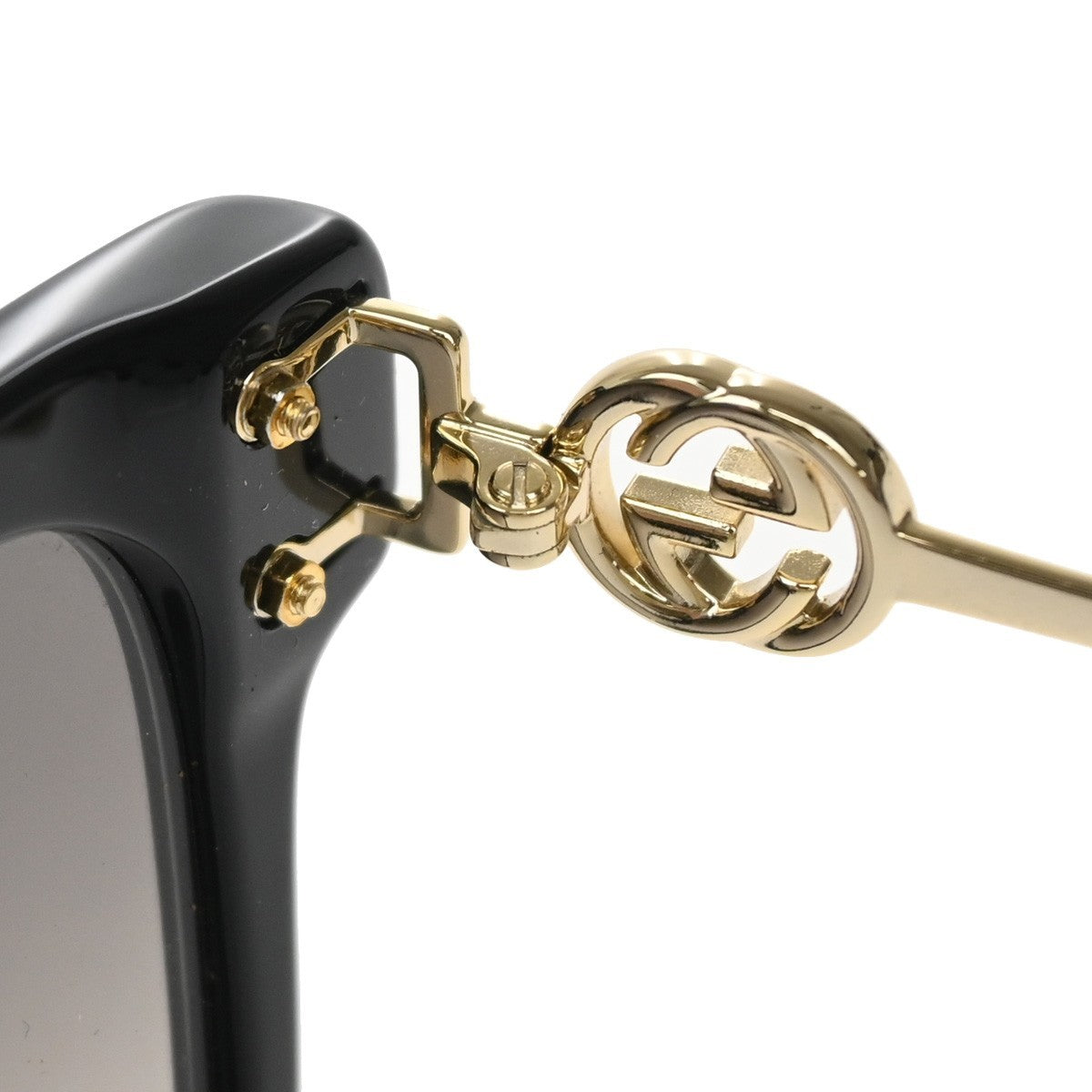 Gucci Eyewear Interlocking G Sunglasses Black Plastic_Glass Sunglasse Accessory (Pre-Owned)